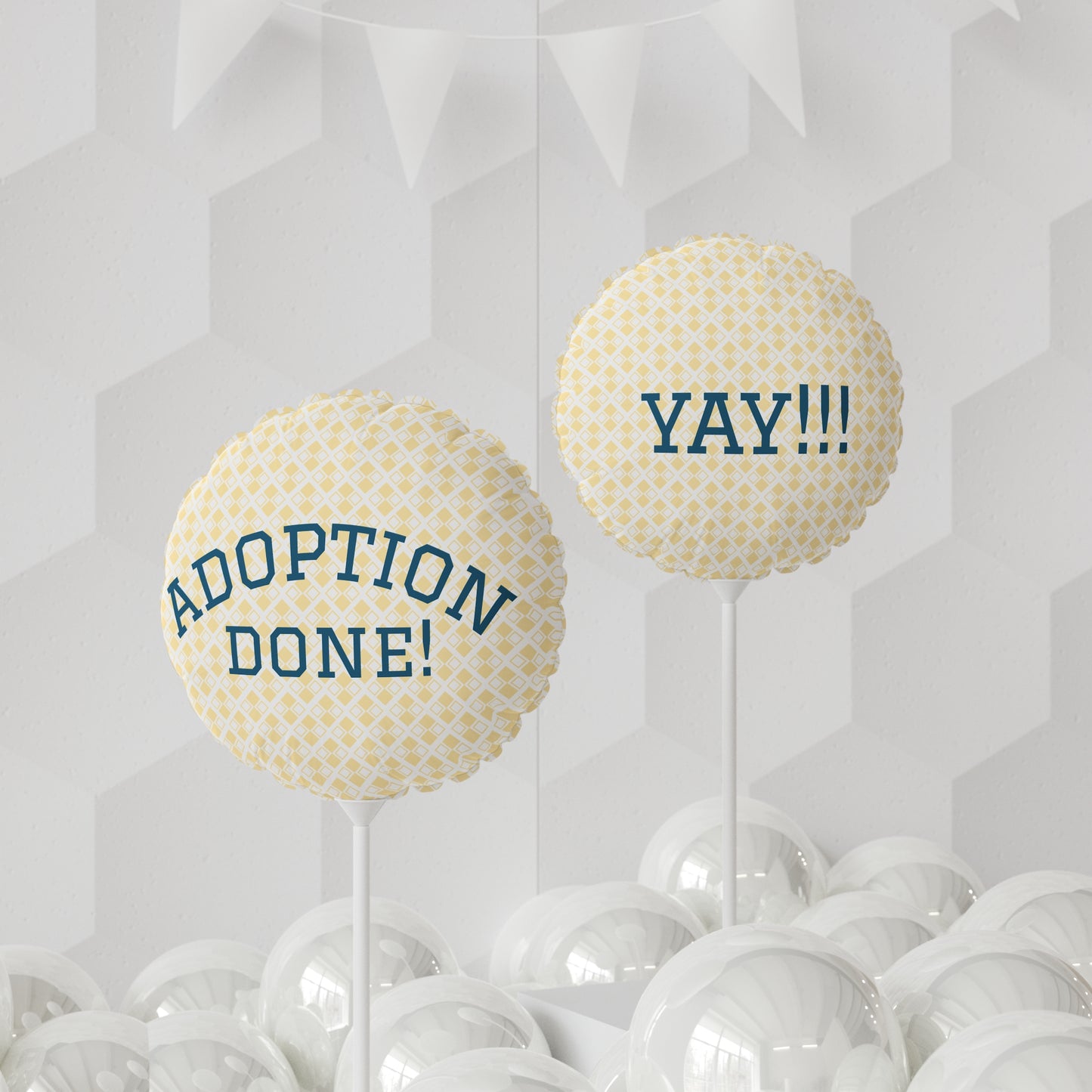 Adoption Celebration Balloons - Adoption Done - Round Shaped | Party Decor | 11" Balloons | Baby Shower, Adoption Party, Kids Party Decorations