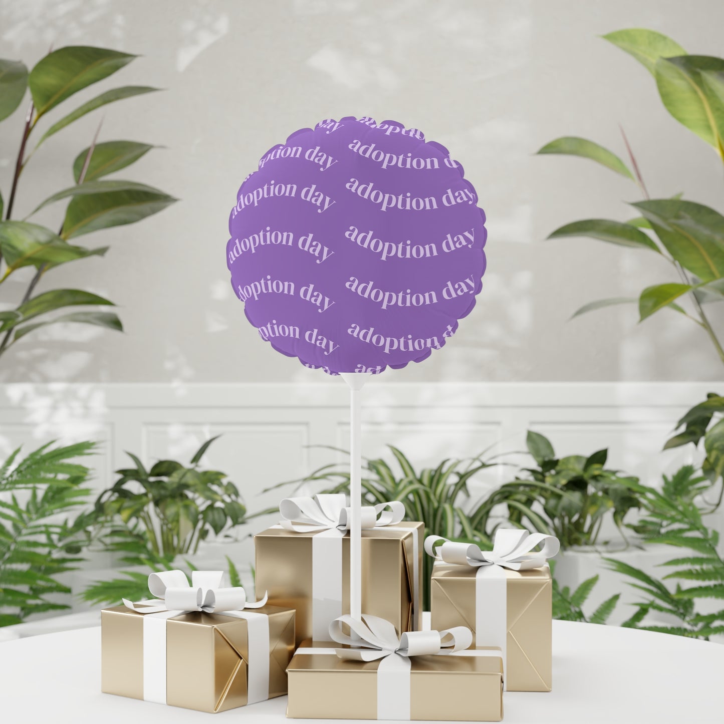 Adoption Celebration Balloons - ADOPTION DAY - Round Shaped | Party Decor | 11" Balloons | Baby Shower, Adoption Party, Kids Party Decorations