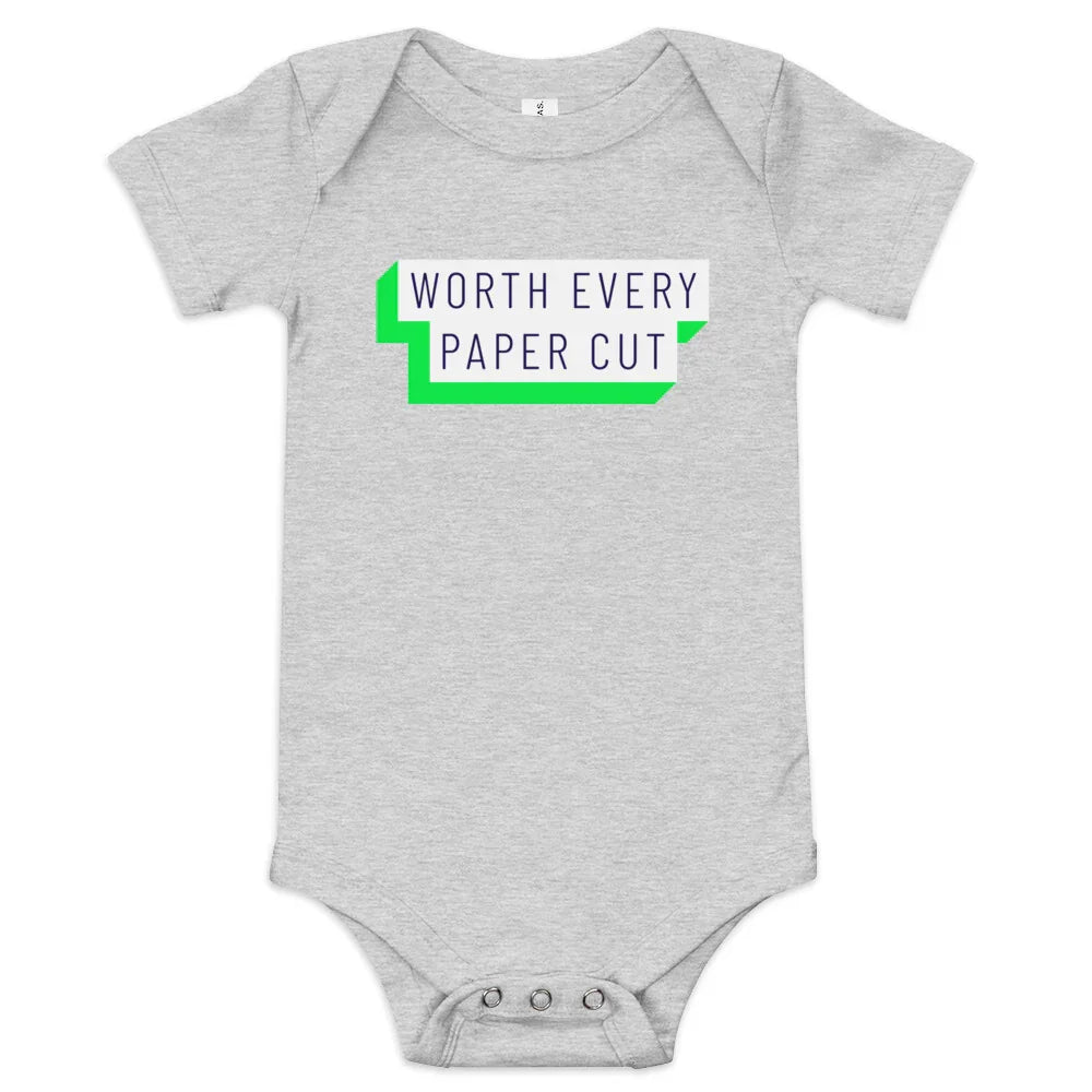 Worth Every Paper Cut. Adorable baby onesie. - Adoption Stuff Store