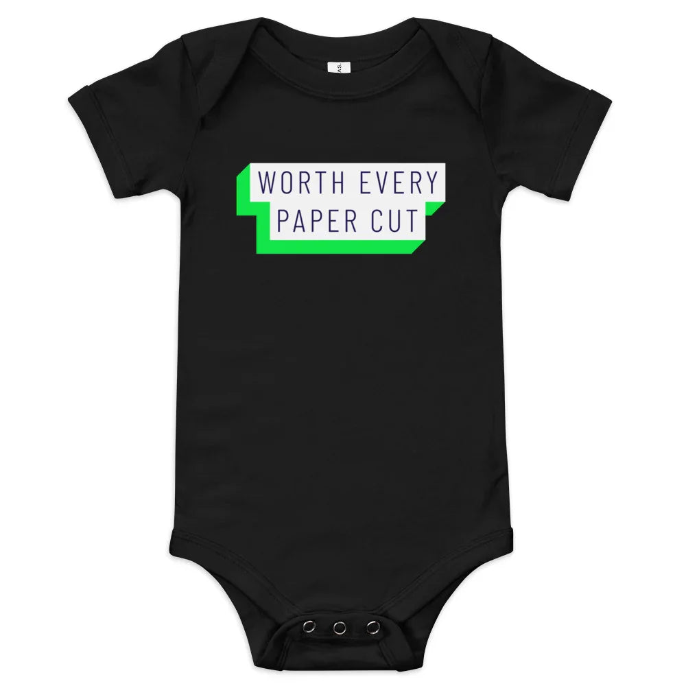Worth Every Paper Cut. Adorable baby onesie. - Adoption Stuff Store