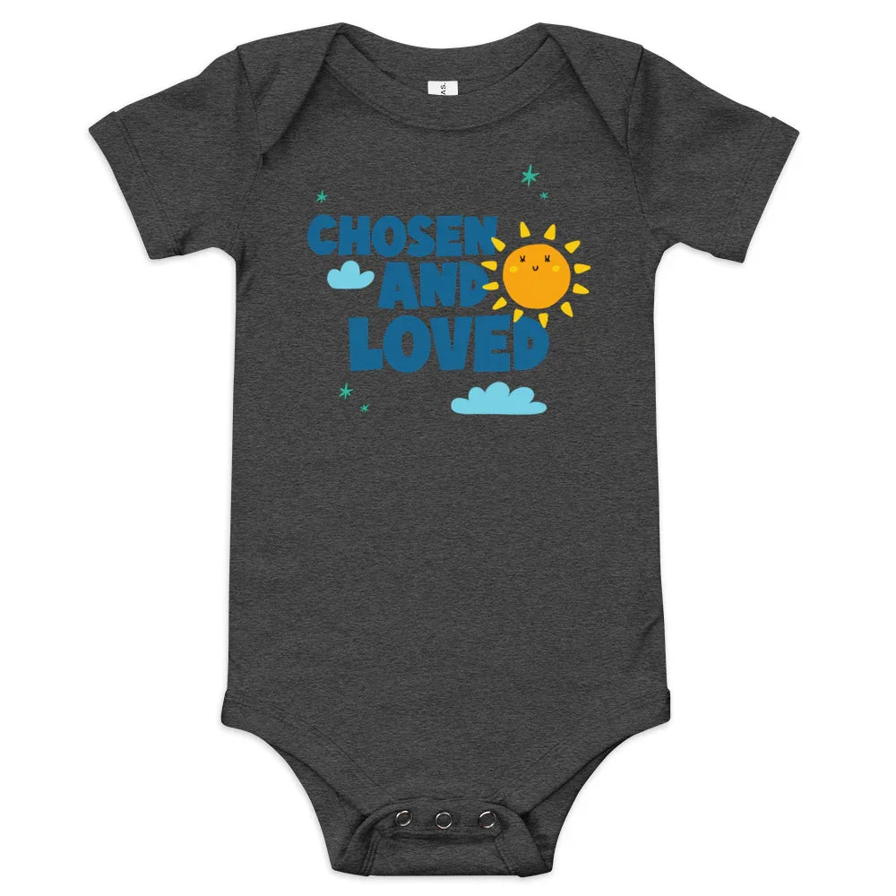 CHOSEN AND LOVED - Adorable baby one piece to celebrate adoption - Adoption Stuff Store