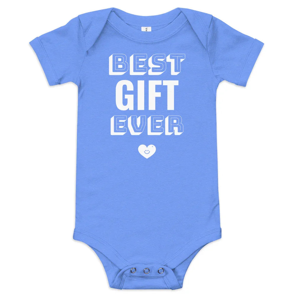 BEST GIFT EVER - adorable short sleeve one piece for baby - Adoption Stuff Store