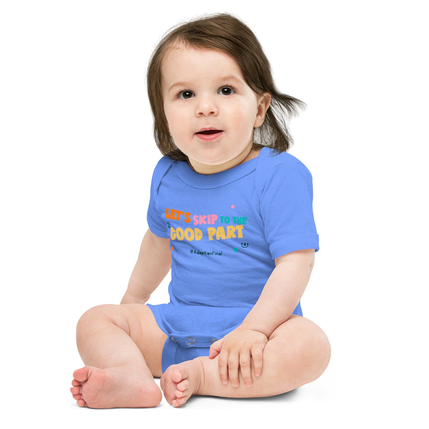 Let's Skip to the Good Part #AdoptionFinal - Baby short sleeve one piece - Adoption Stuff Store
