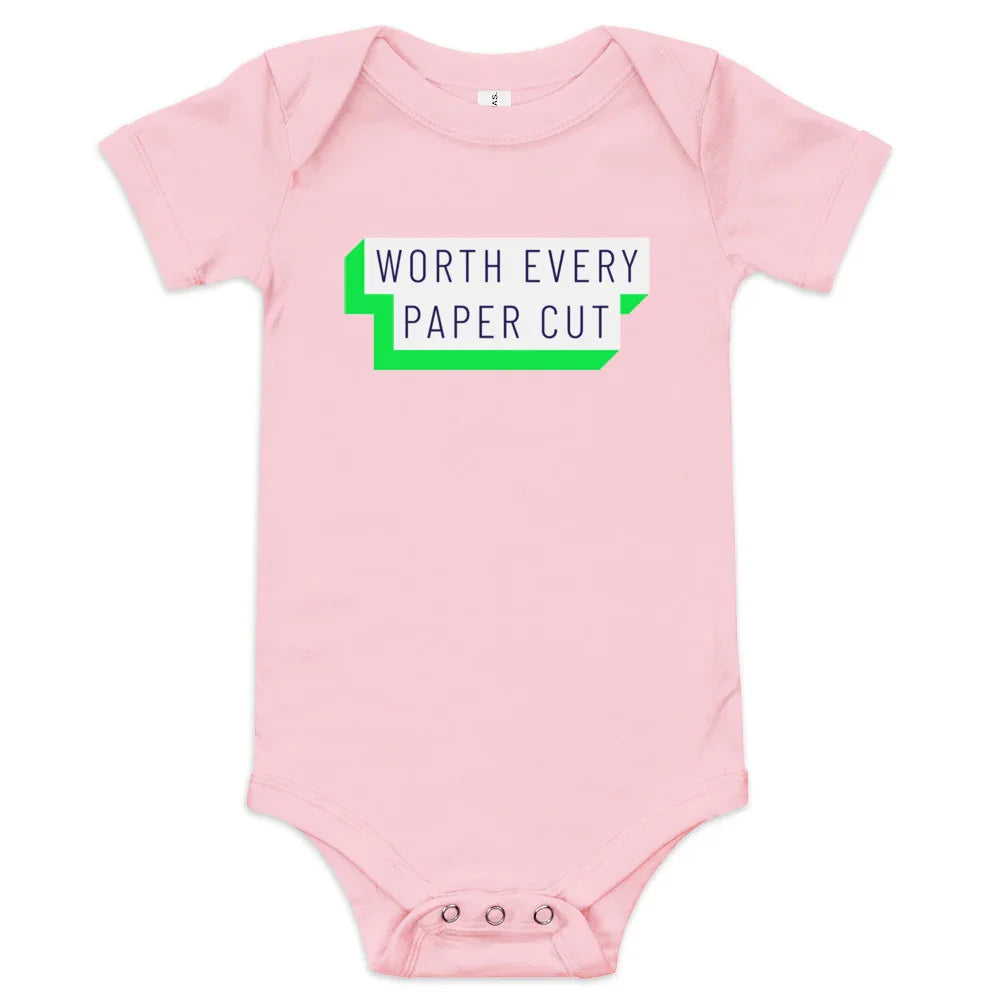 Worth Every Paper Cut. Adorable baby onesie. - Adoption Stuff Store