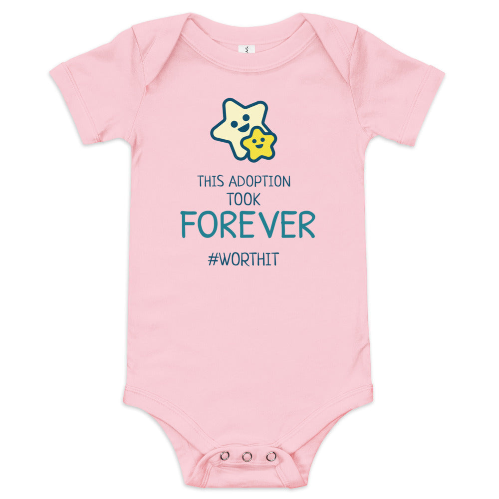 This Adoption took FOREVER #WorthIt - Funny Baby one piece - Adoption Stuff Store