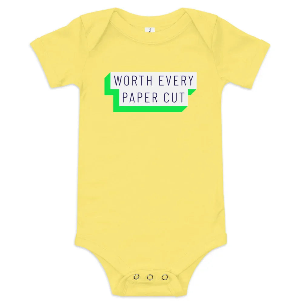 Worth Every Paper Cut. Adorable baby onesie. - Adoption Stuff Store