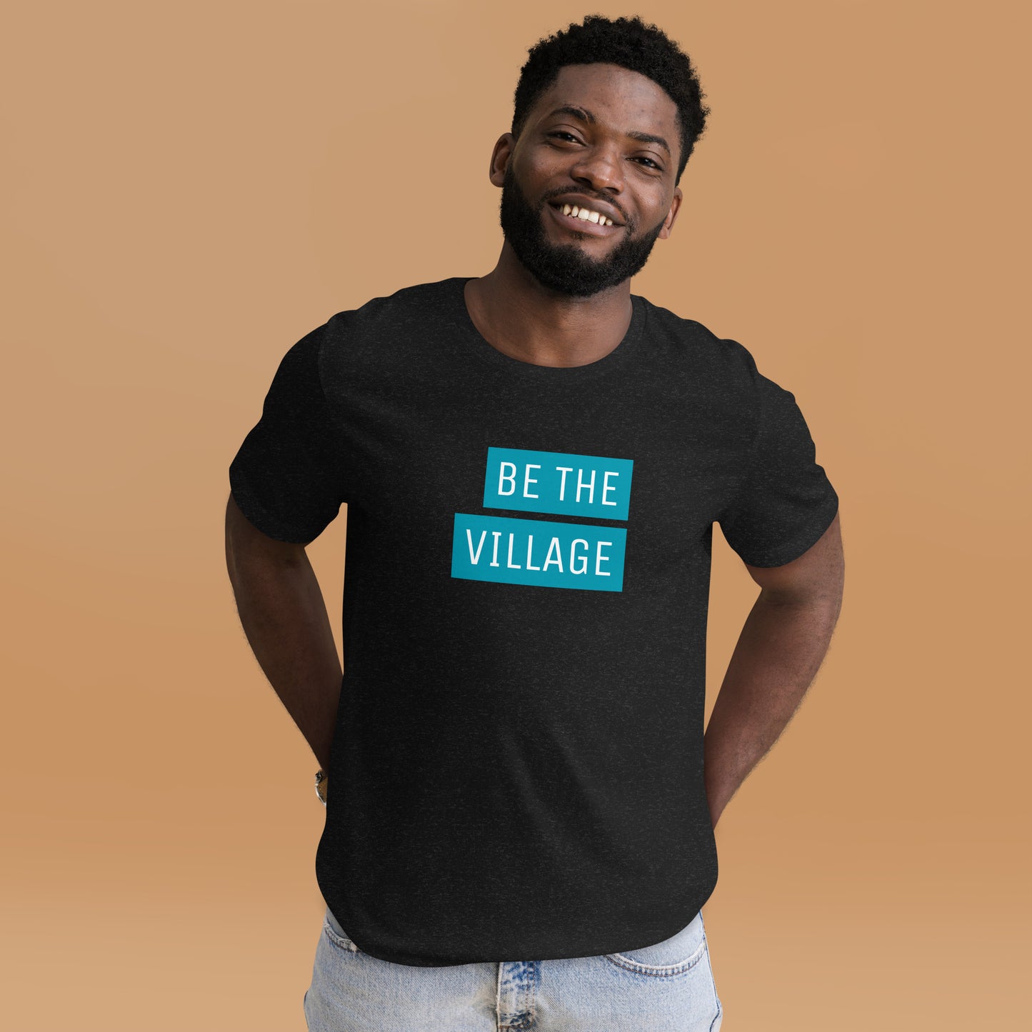 Be The Village - block design t-shirt - Adoption Stuff Store