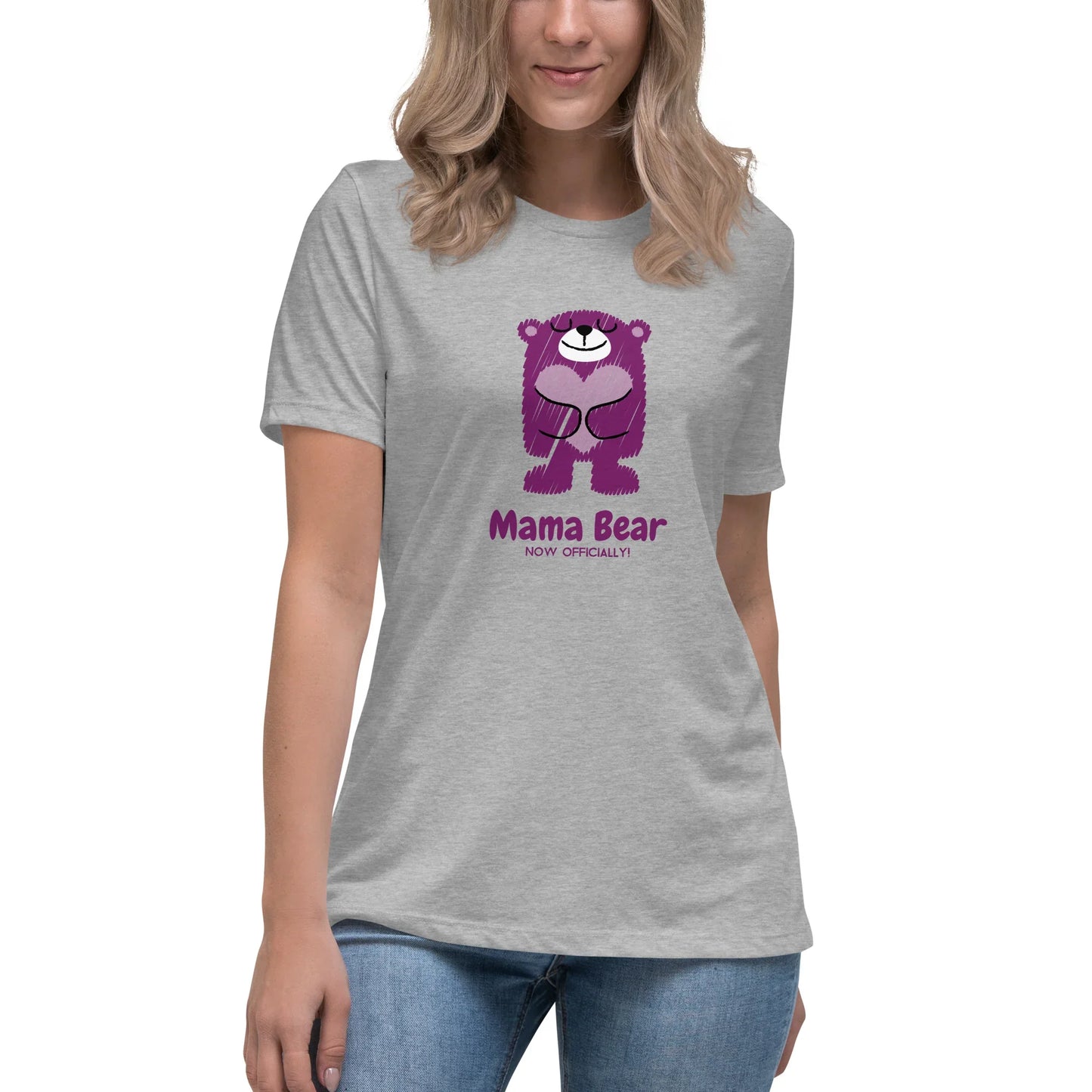 Mama Bear - Now Officially - Cute women's T-Shirt for mom - Adoption Stuff Store