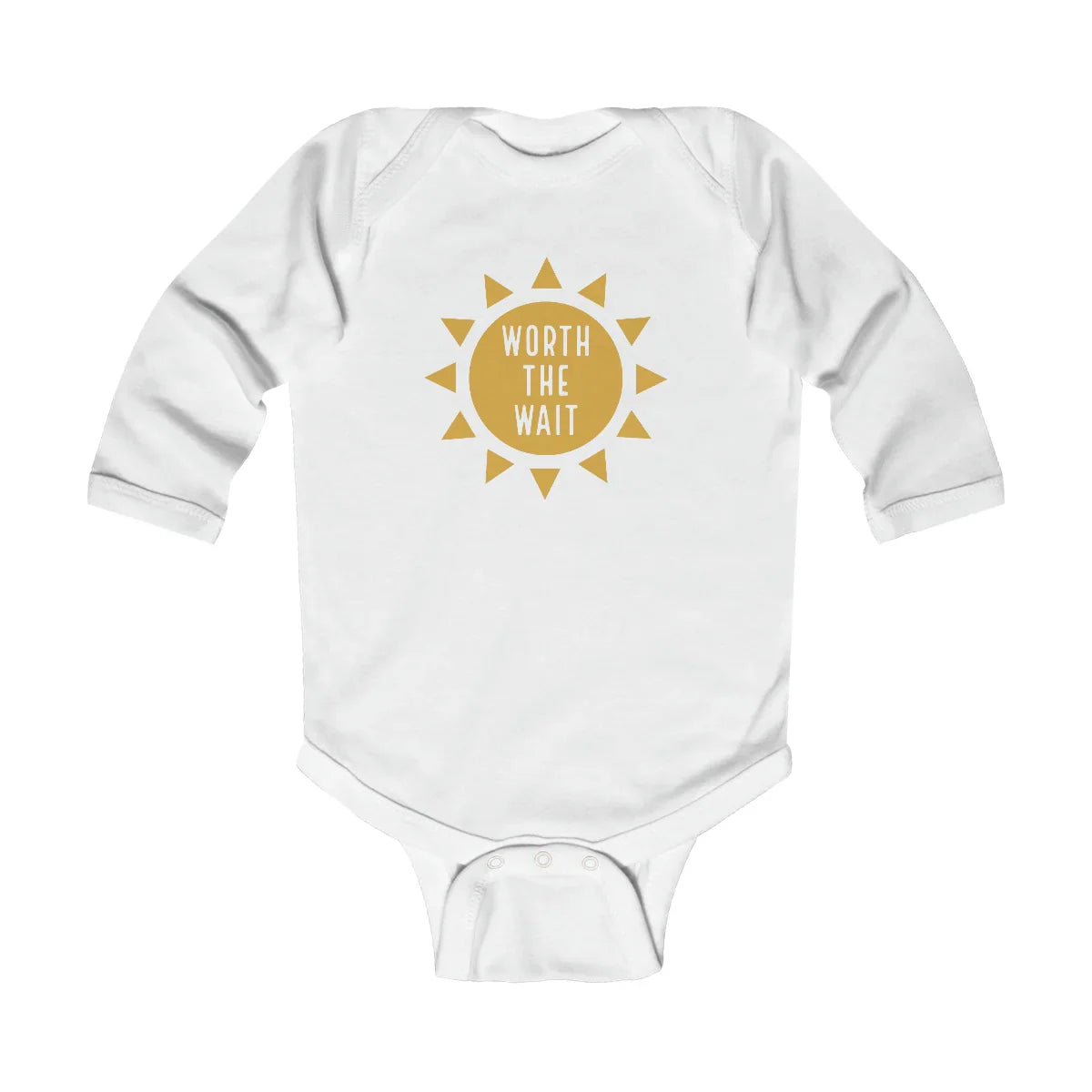 WORTH THE WAIT - Infant Long Sleeve Bodysuit - Adoption Stuff Store