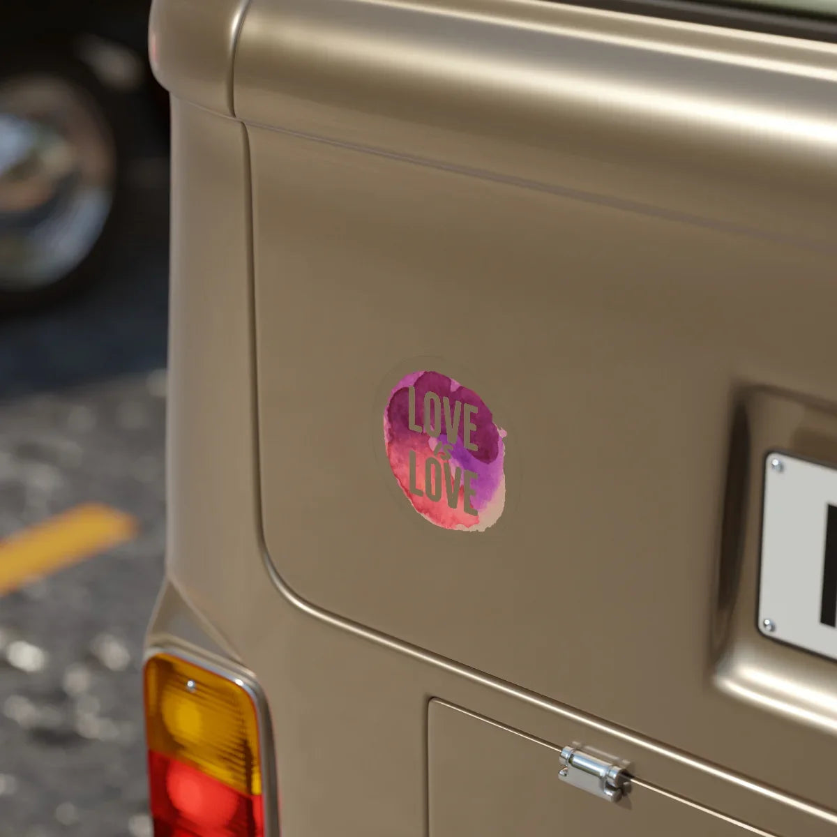 Sticker - LOVE IS LOVE - Transparent Outdoor Sticker - Adoption Stuff Store