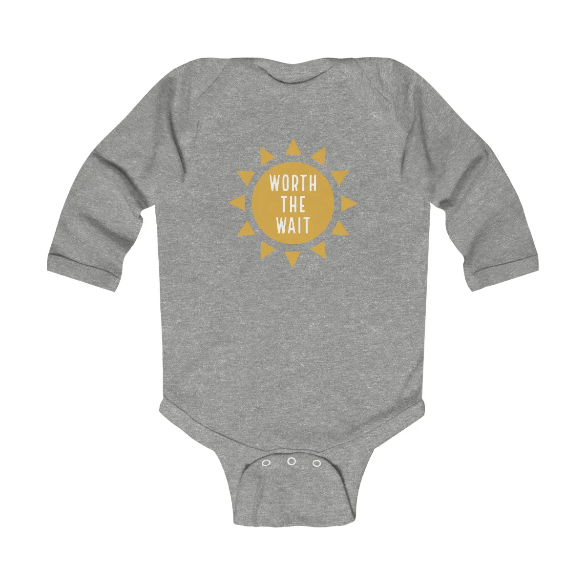 WORTH THE WAIT - Infant Long Sleeve Bodysuit - Adoption Stuff Store