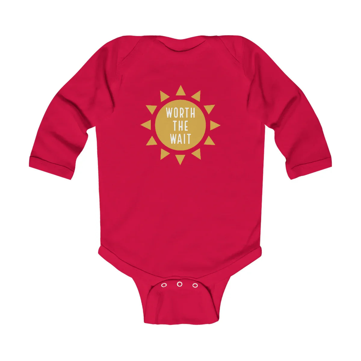 WORTH THE WAIT - Infant Long Sleeve Bodysuit - Adoption Stuff Store
