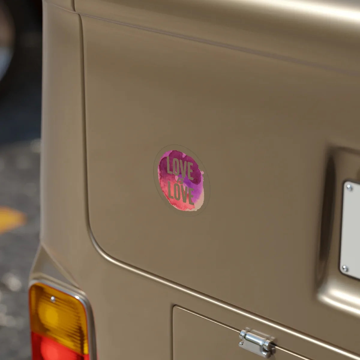 Sticker - LOVE IS LOVE - Transparent Outdoor Sticker - Adoption Stuff Store