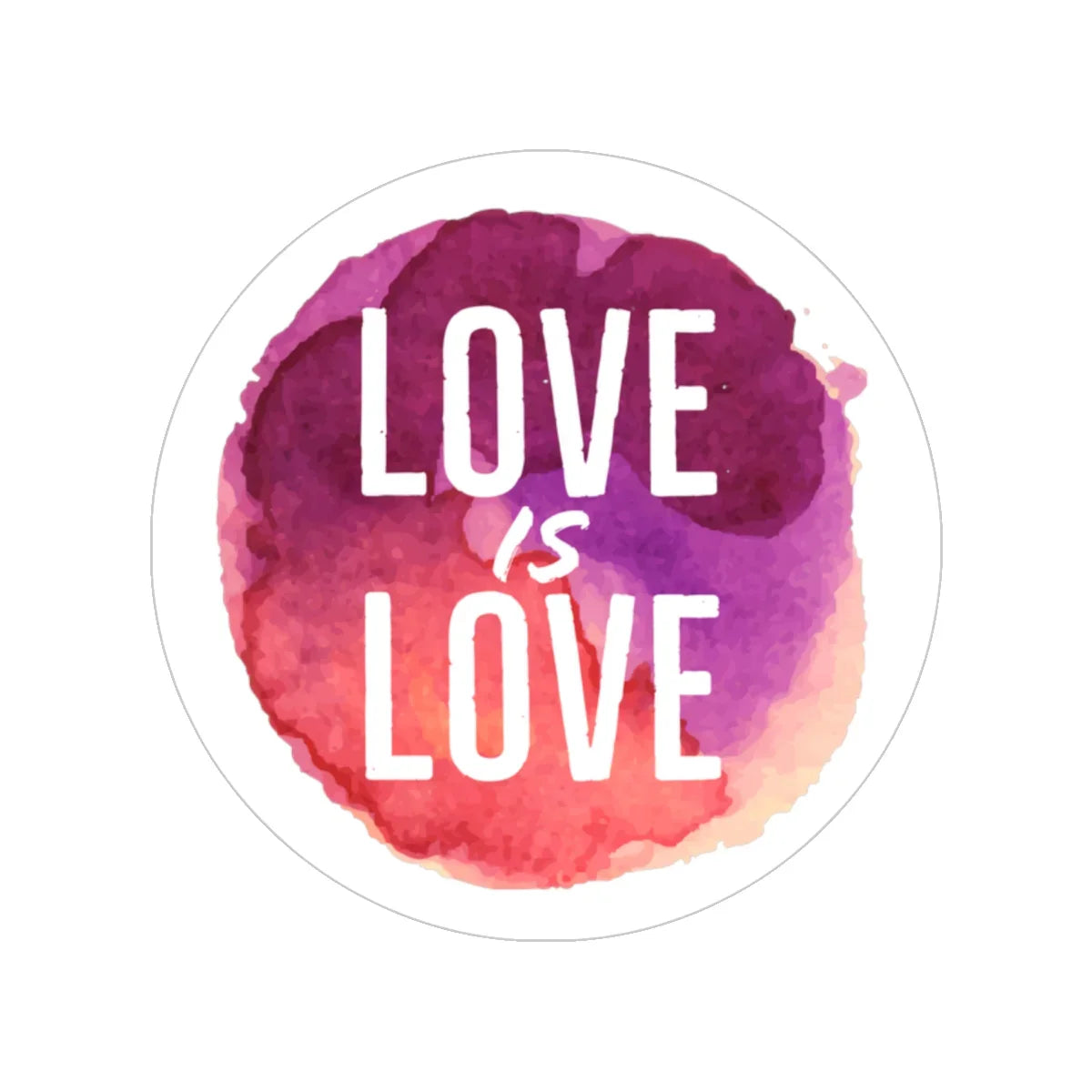 Sticker - LOVE IS LOVE - Transparent Outdoor Sticker - Adoption Stuff Store