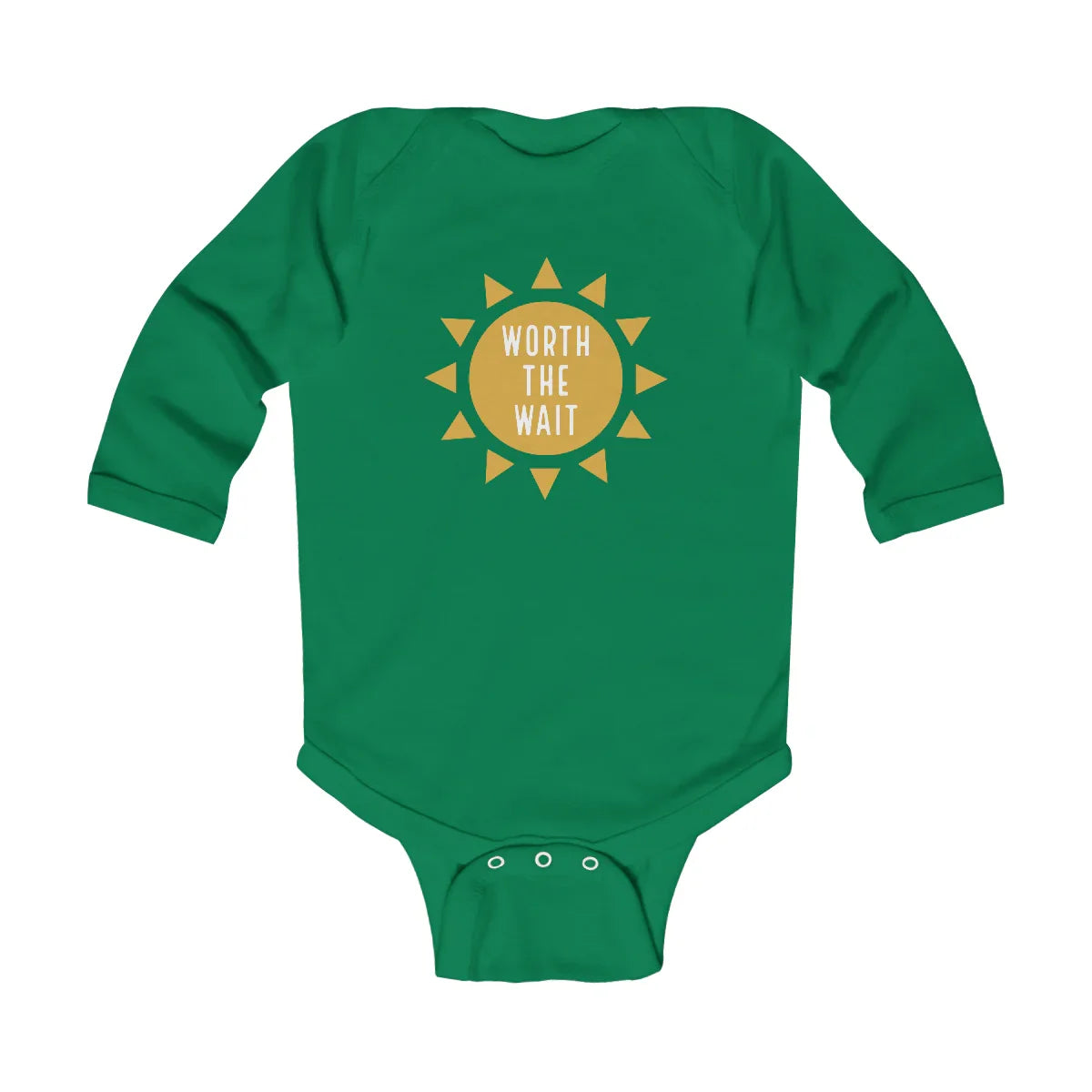 WORTH THE WAIT - Infant Long Sleeve Bodysuit - Adoption Stuff Store