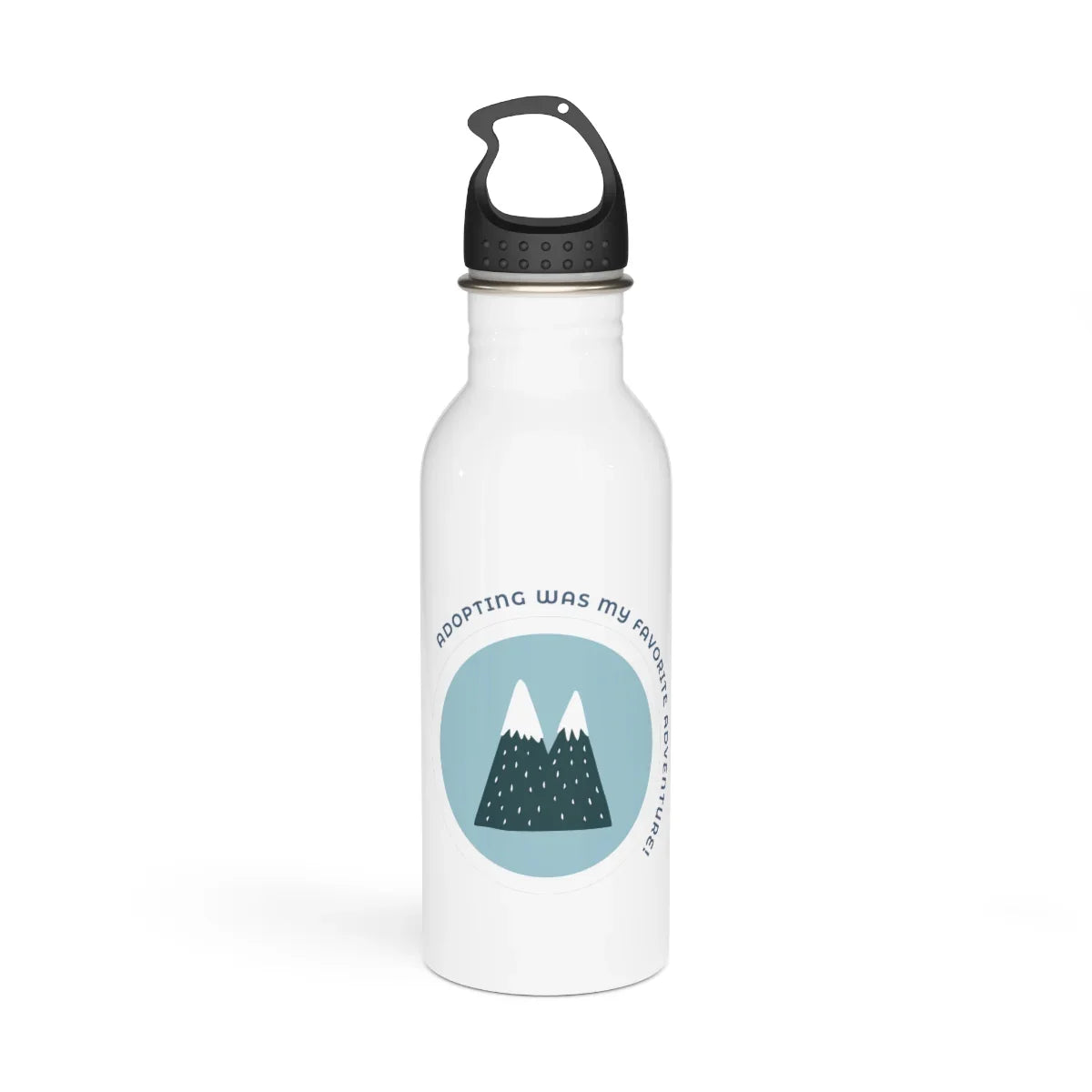 Adopting was my favorite adventure - Stainless Steel Water Bottle - Adoption Stuff Store
