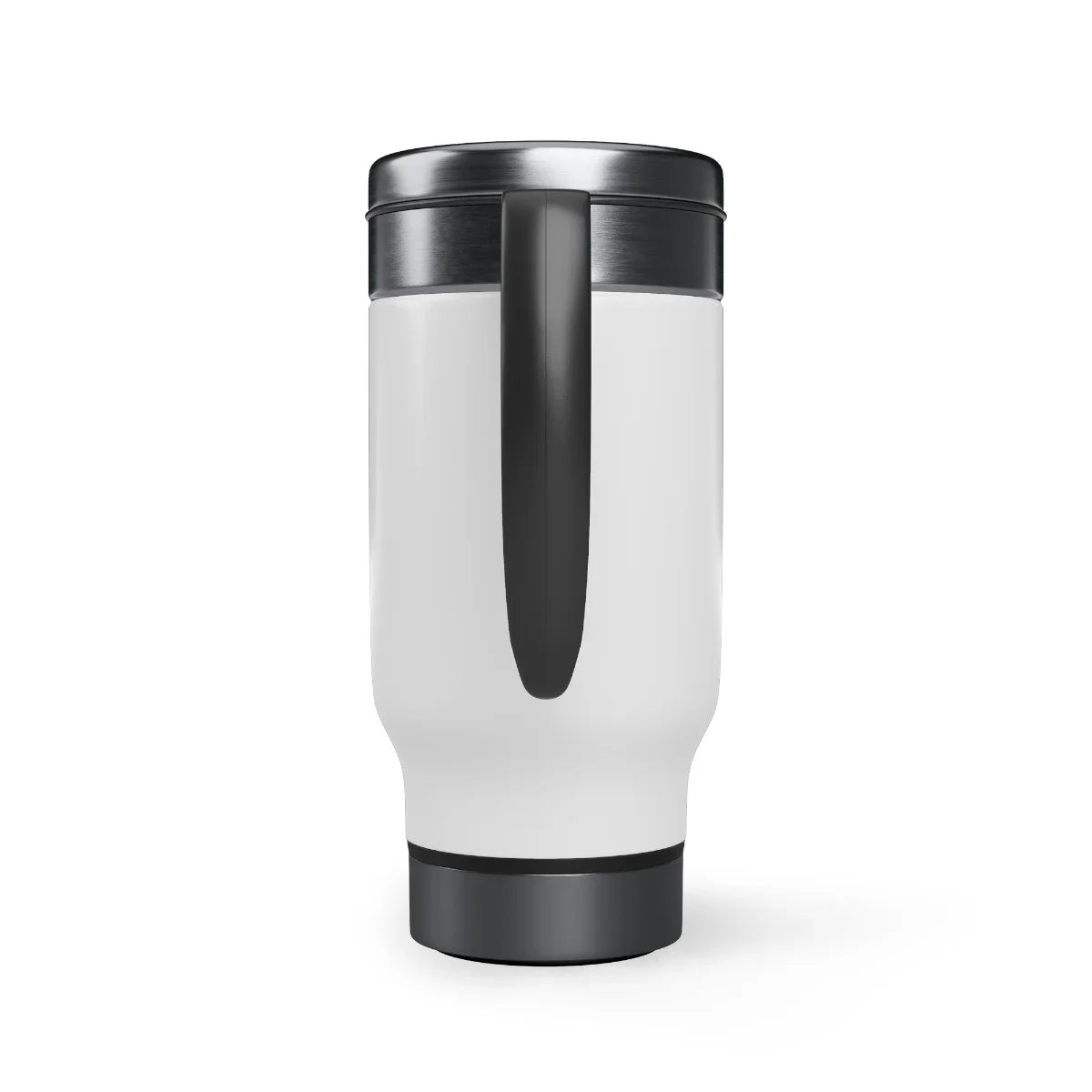 FOSTER MOMS deserve an extra shot of caffeine - Stainless Steel Travel Mug with Handle, 14oz - Adoption Stuff Store