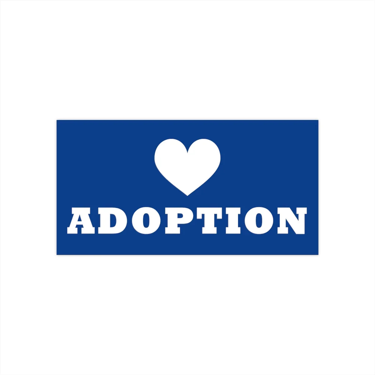 Bumper Sticker - (Heart) Adoption - Adoption Stuff Store
