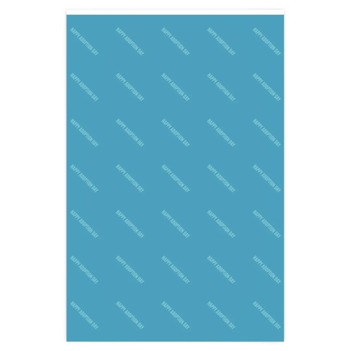 HAPPY ADOPTION DAY - cute blue wrapping paper - Adoption Stuff Store