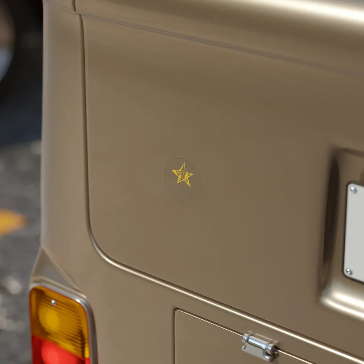 Sticker - I Get a GOLD STAR for ADOPTING - Transparent Outdoor Sticker - Adoption Stuff Store