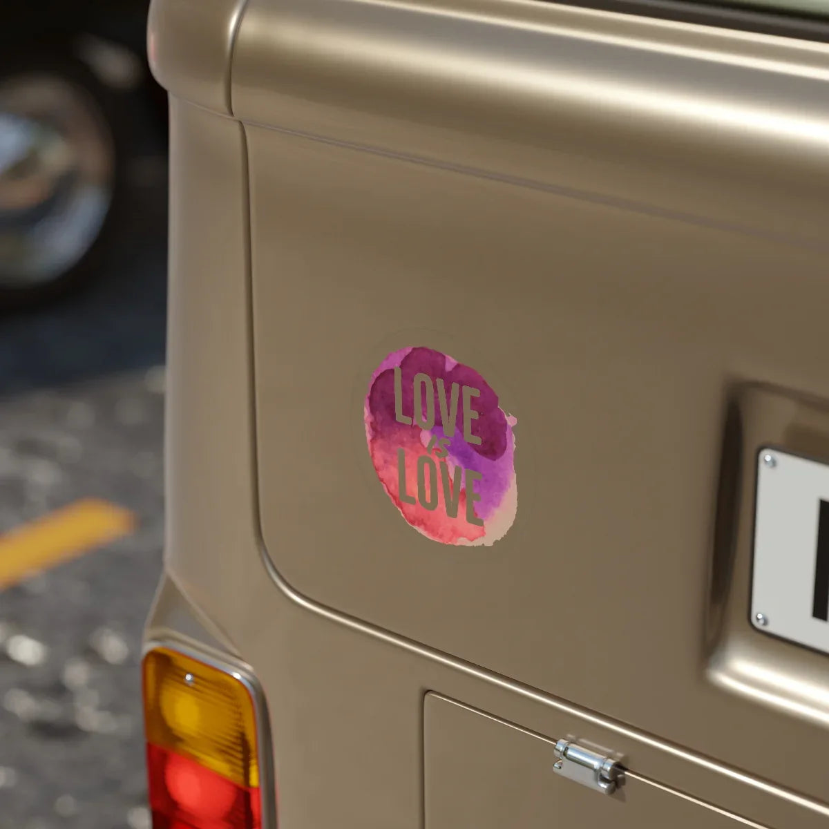 Sticker - LOVE IS LOVE - Transparent Outdoor Sticker - Adoption Stuff Store