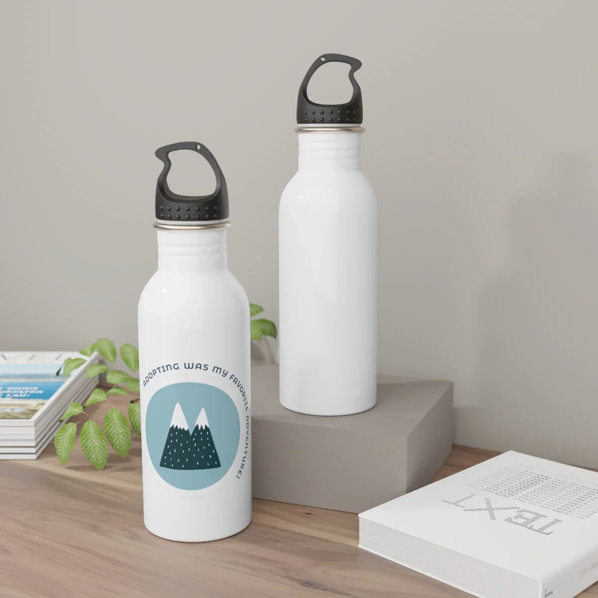 Adopting was my favorite adventure - Stainless Steel Water Bottle - Adoption Stuff Store