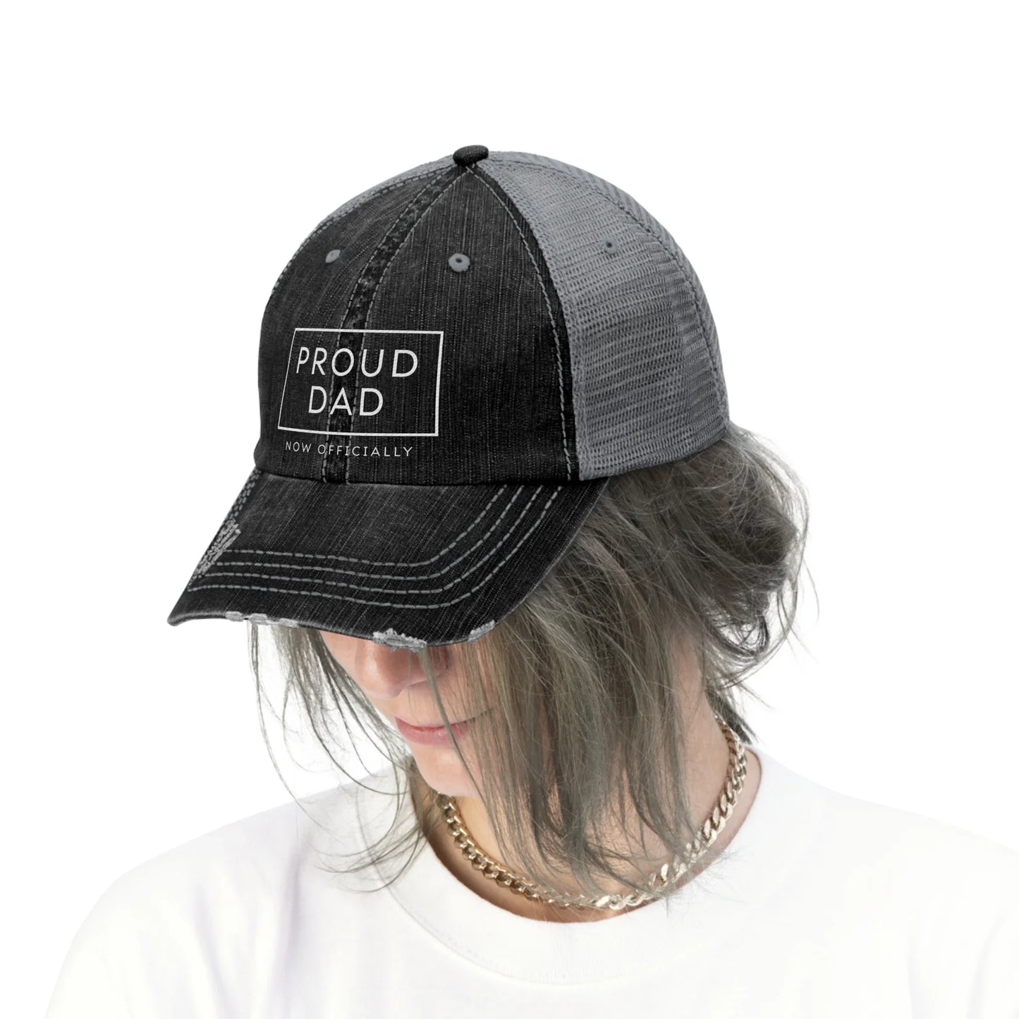 PROUD DAD - NOW OFFICIALLY - Great embroidered trucker hat for Dad (now that Adoption is final!) - Adoption Stuff Store