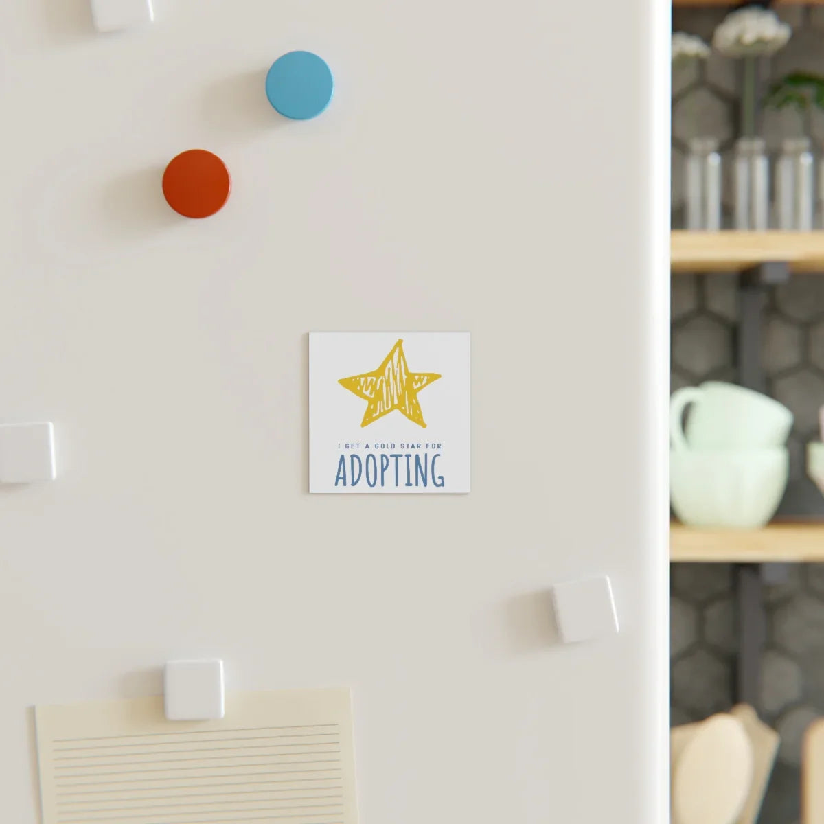 Magnet - Funny - I Get a GOLD STAR for ADOPTING - Adoption Stuff Store