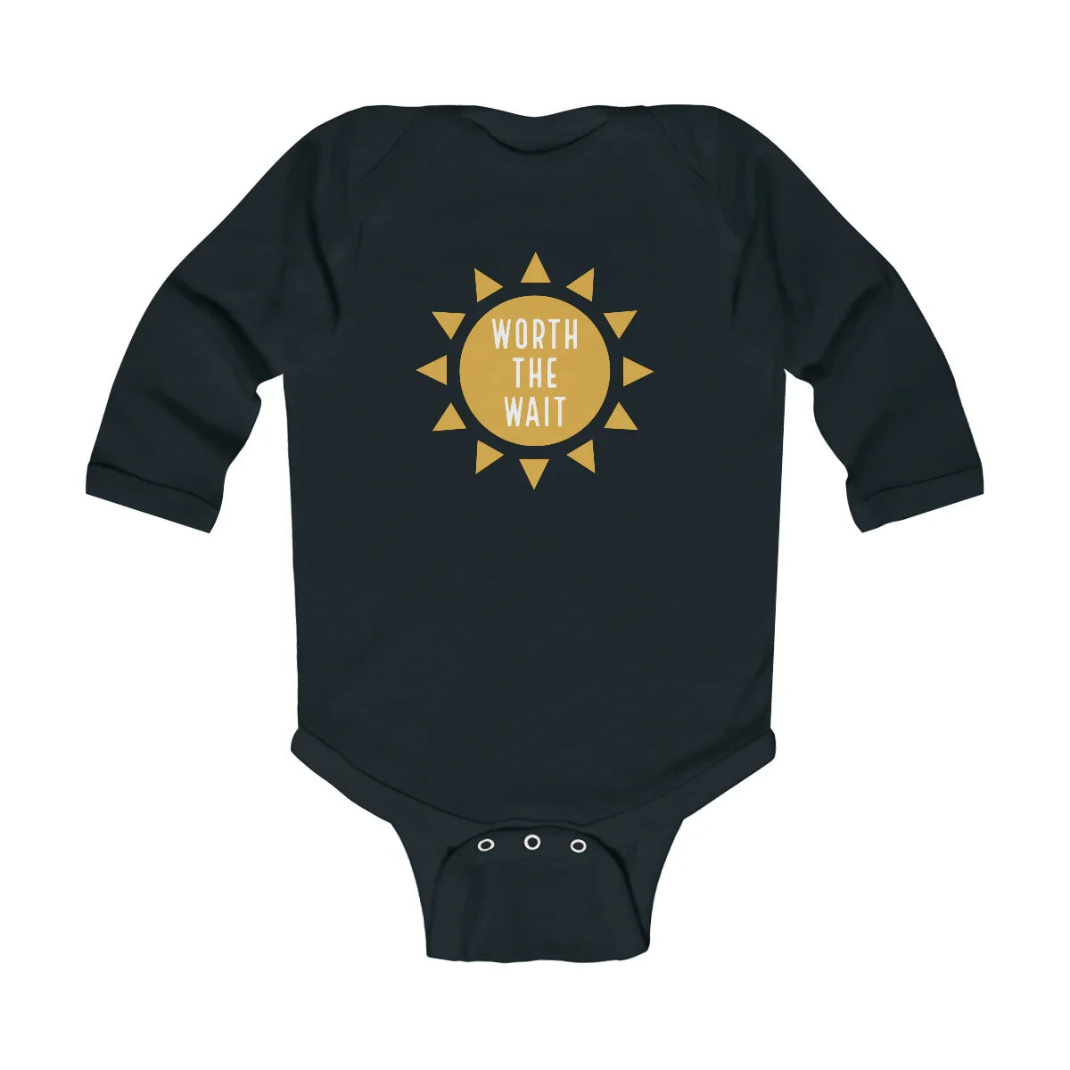 WORTH THE WAIT - Infant Long Sleeve Bodysuit - Adoption Stuff Store