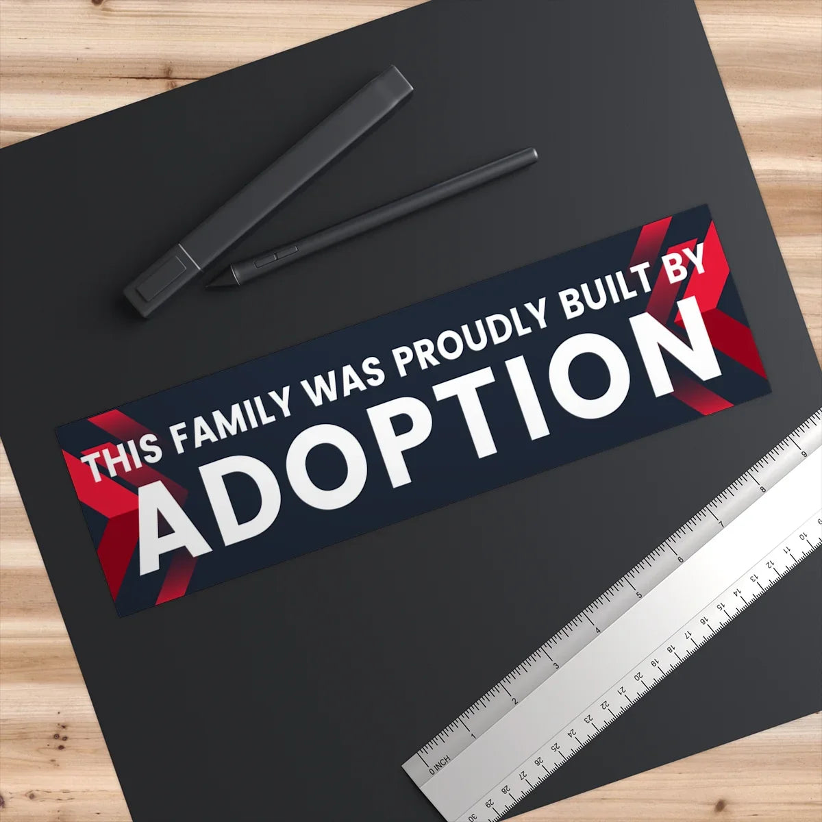 Bumper Sticker - This family was proudly built by ADOPTION - Adoption Stuff Store
