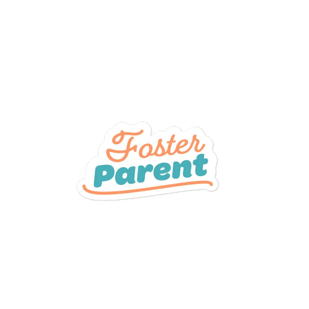 Sticker - Foster Parent - retro-vibe and Bubble-free - Adoption Stuff Store