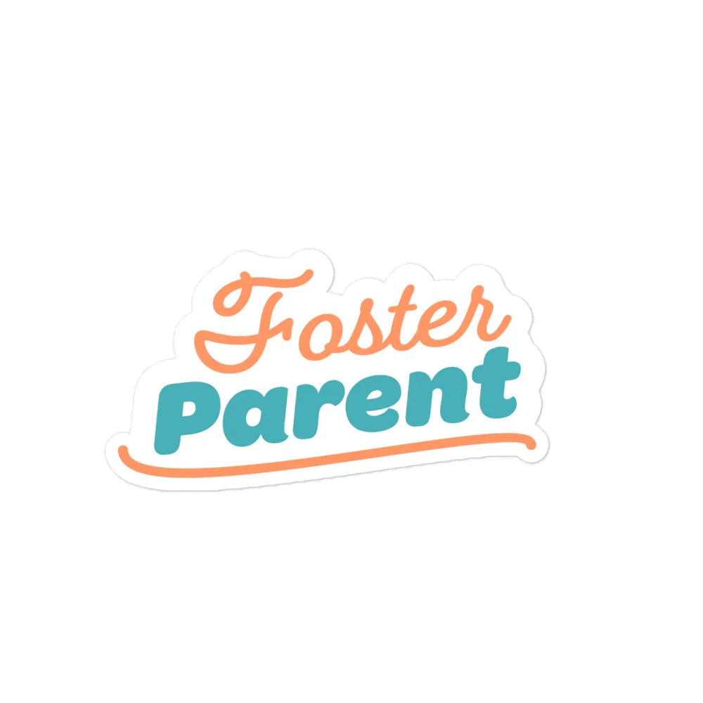 Sticker - Foster Parent - retro-vibe and Bubble-free - Adoption Stuff Store