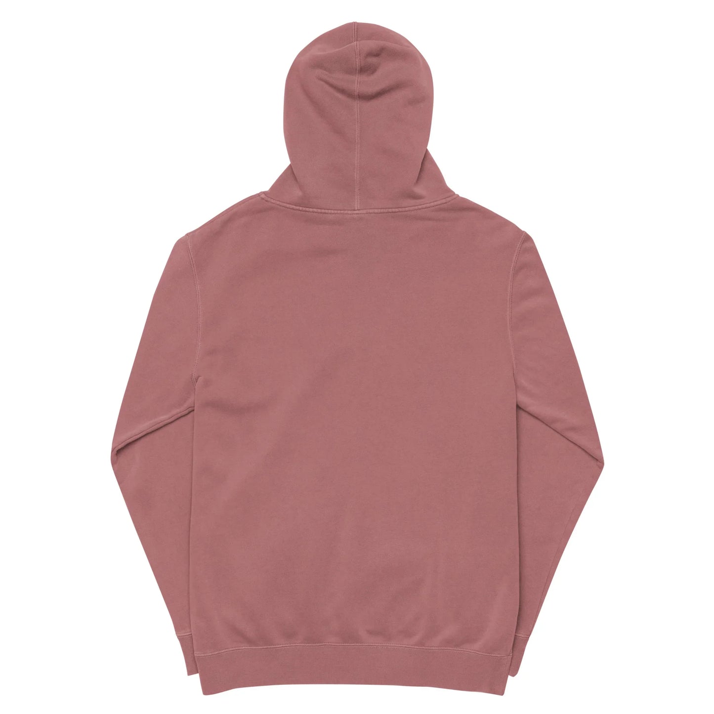 Adopt Love - embroidered design on Unisex pigment-dyed hoodie - Adoption Stuff Store