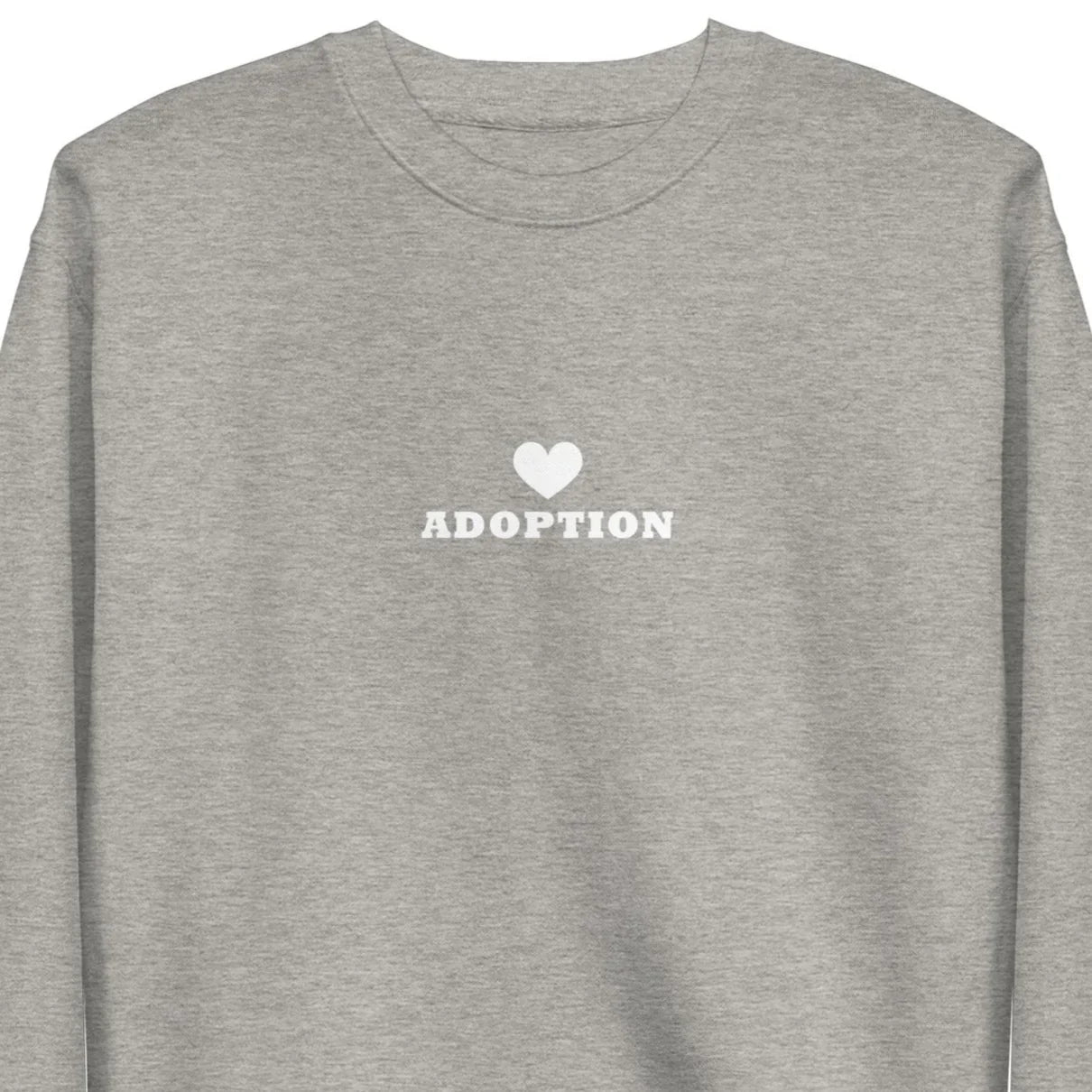 Adoption (heart) - Unisex Premium Sweatshirt - Adoption Stuff Store