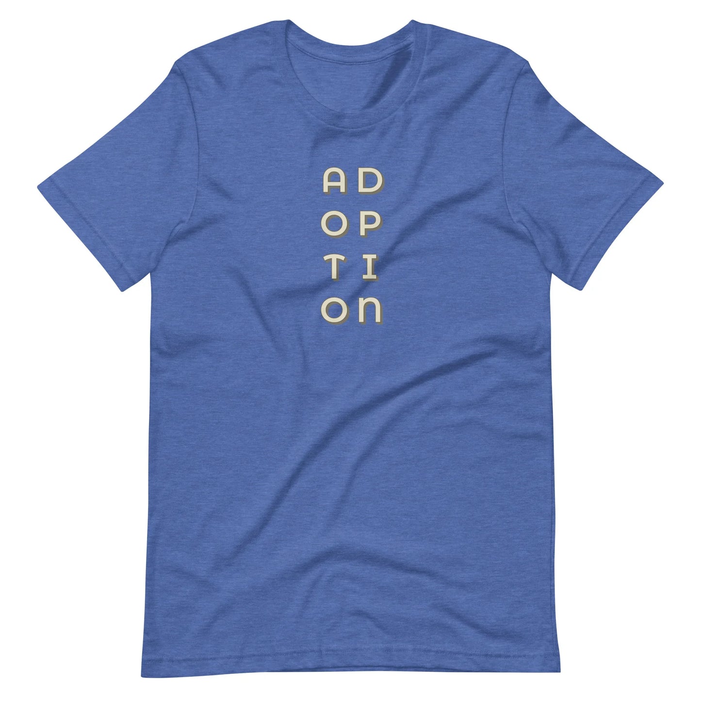 ADOPTION - vertical graphic on Unisex t-shirt - Adoption Stuff Store