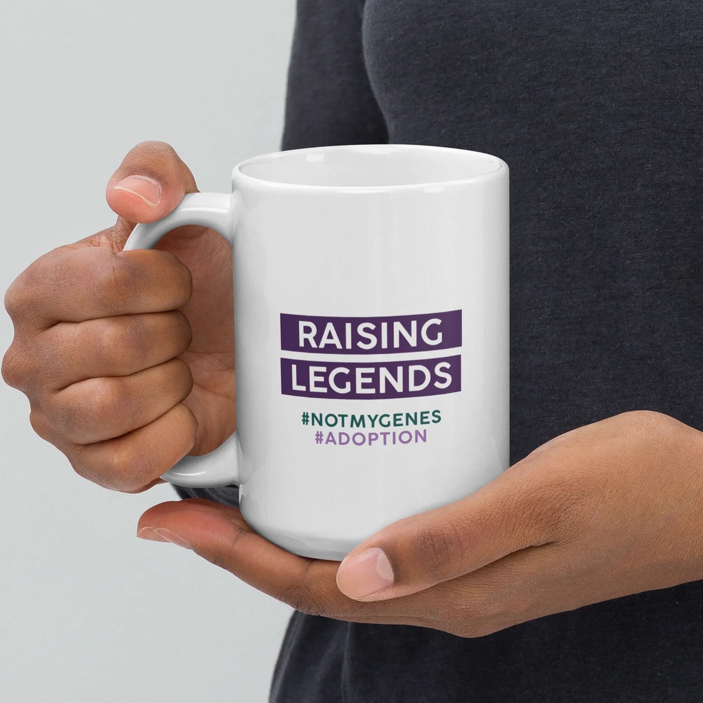 Raising Legends! - Funny adoption white glossy mug - Adoption Stuff Store