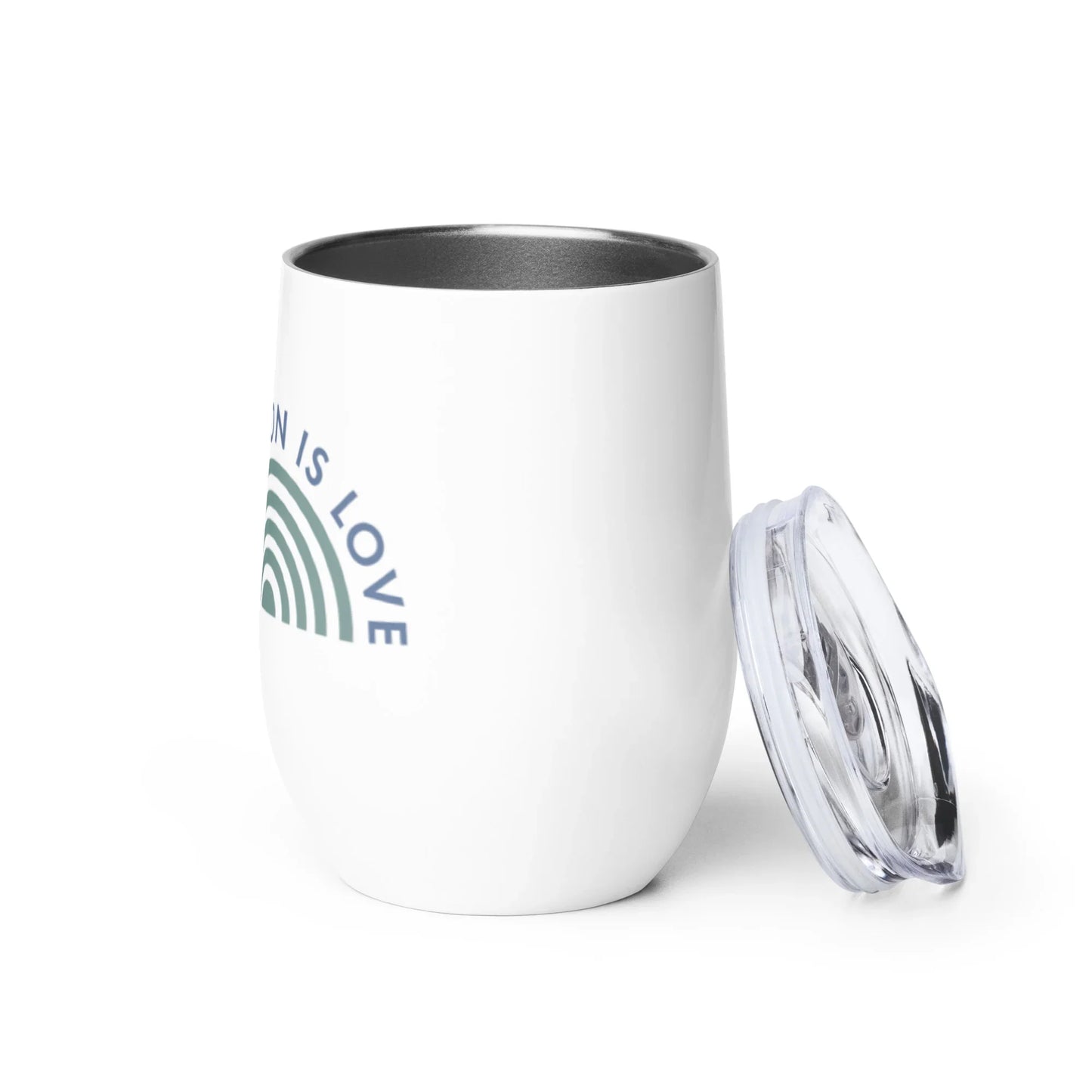 Adoption is Love graphic on Wine tumbler - Adoption Stuff Store