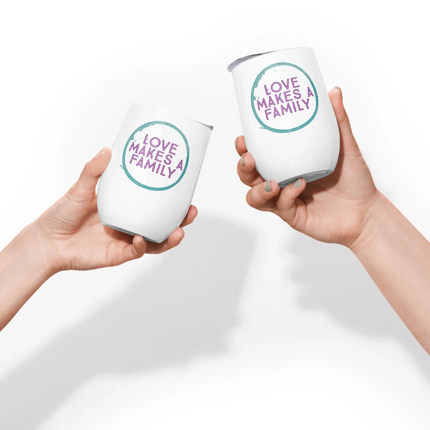 Adoption is Love - Wine tumbler - Adoption Stuff Store