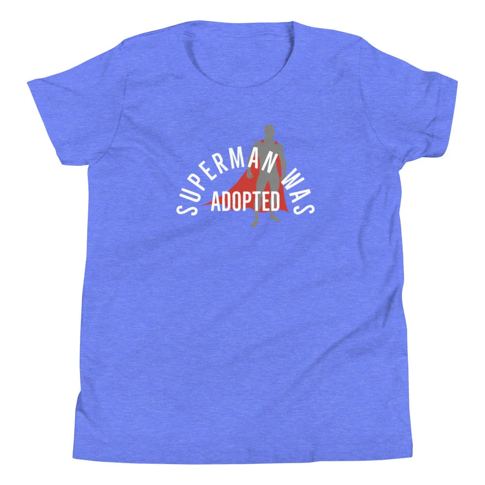 Superman was Adopted - Youth Short Sleeve T-Shirt - Adoption Stuff Store