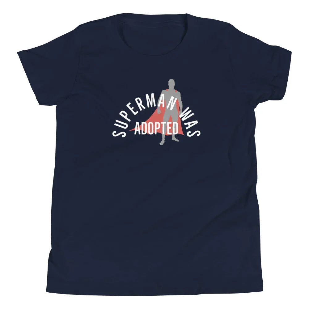 Superman was Adopted - Youth Short Sleeve T-Shirt - Adoption Stuff Store