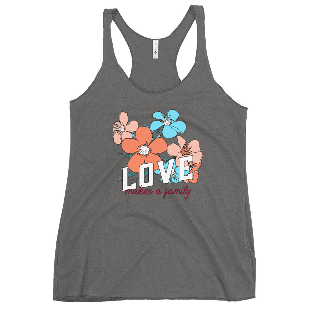 Love makes a Family - Inclusive tank for adults or kids - Adoption Stuff Store - adoption and foster care themed gifts and items