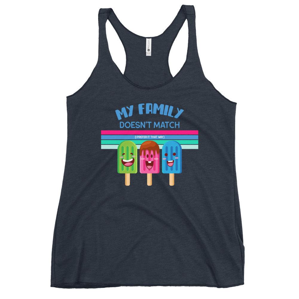 My Family Doesn't Match - I prefer it that way - Funny and Inclusive tank for adults or kids - Adoption Stuff Store - adoption and foster care themed gifts and items