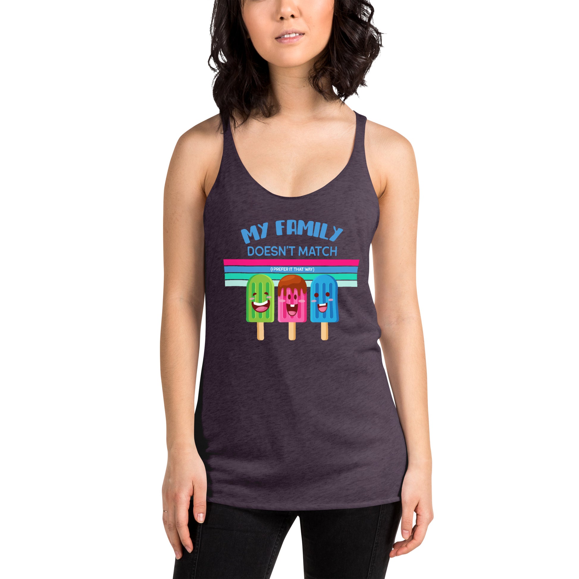 My Family Doesn't Match - I prefer it that way - Funny and Inclusive tank for adults or kids - Adoption Stuff Store - adoption and foster care themed gifts and items