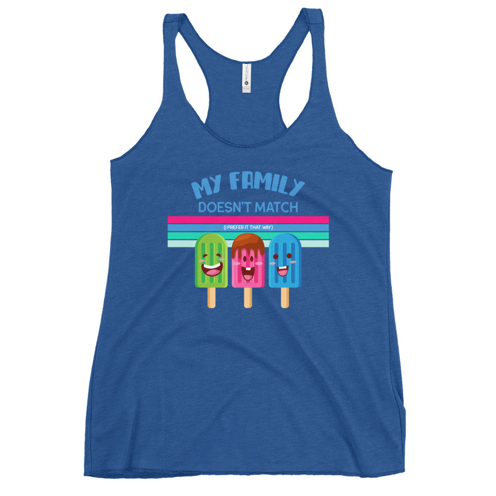 My Family Doesn't Match - I prefer it that way - Funny and Inclusive tank for adults or kids - Adoption Stuff Store - adoption and foster care themed gifts and items