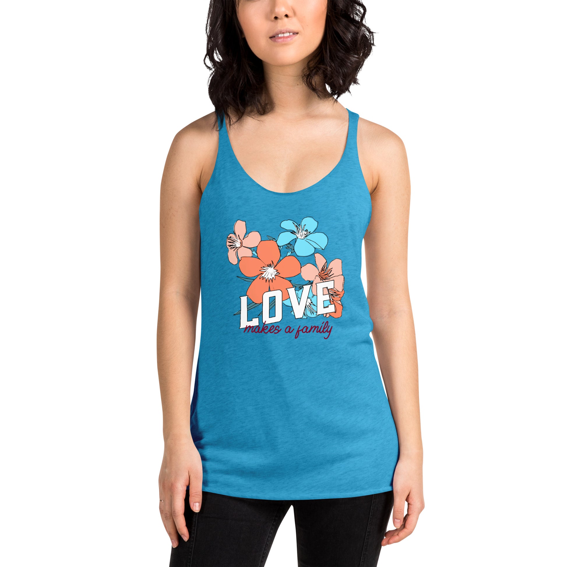 Love makes a Family - Inclusive tank for adults or kids - Adoption Stuff Store - adoption and foster care themed gifts and items