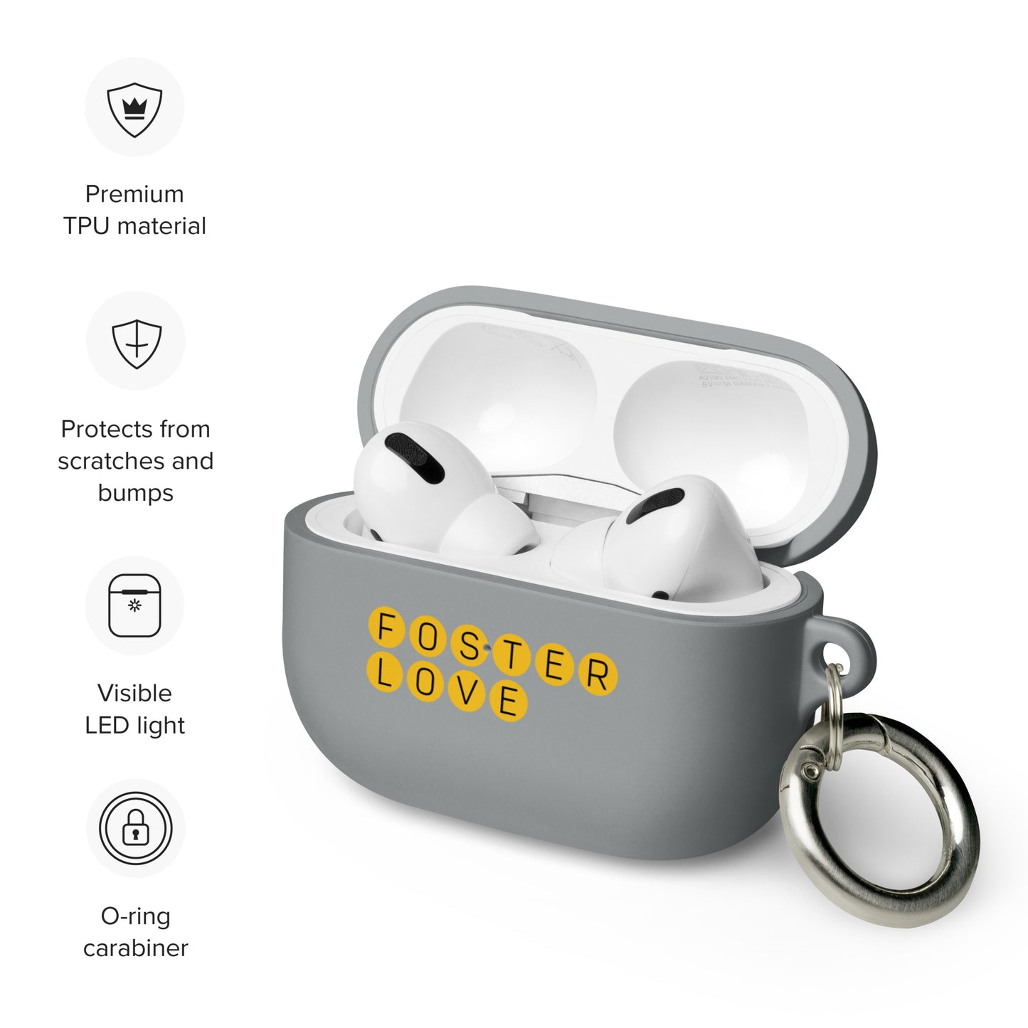 Foster Love - circle design on Rubber Case for AirPods®