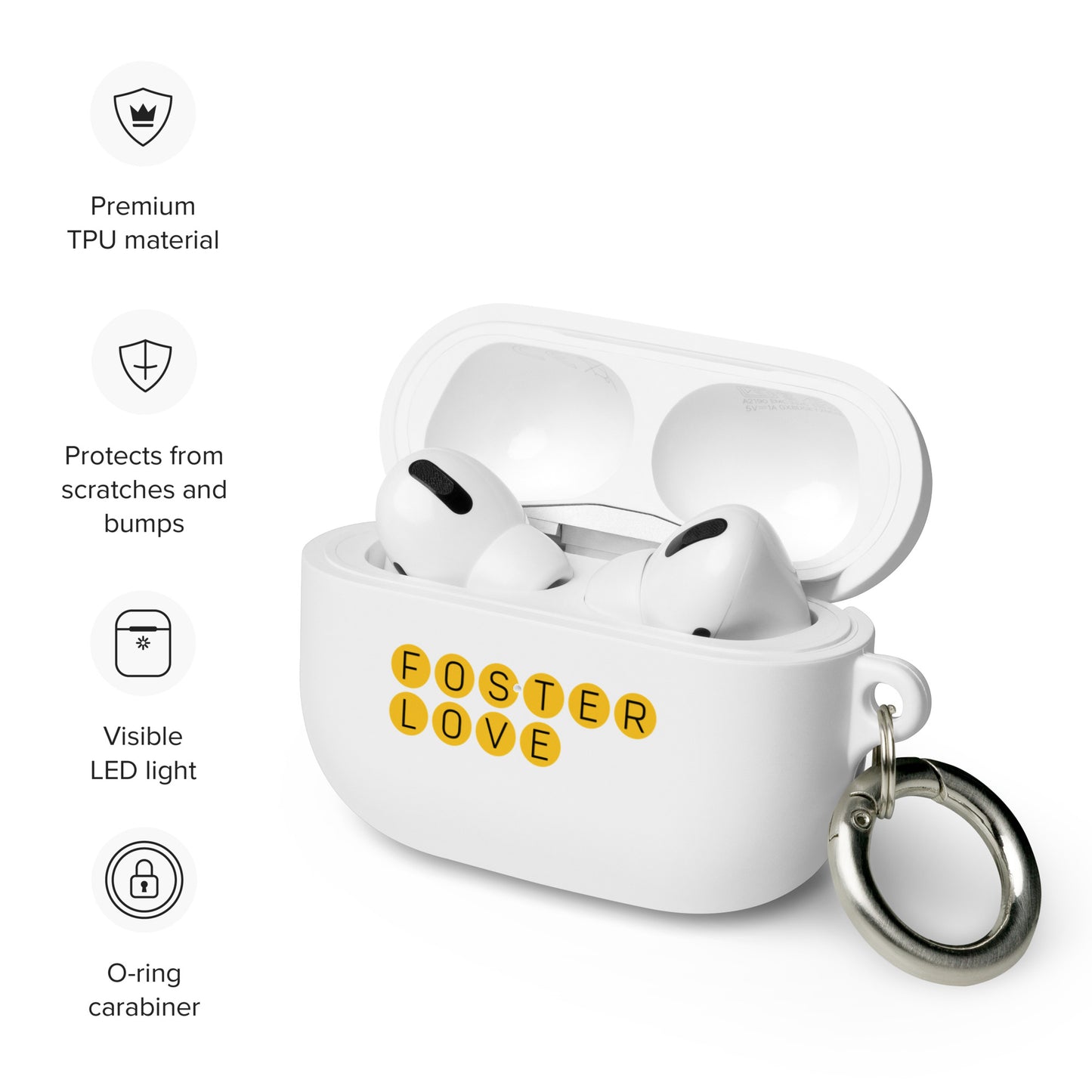 Foster Love - circle design on Rubber Case for AirPods®